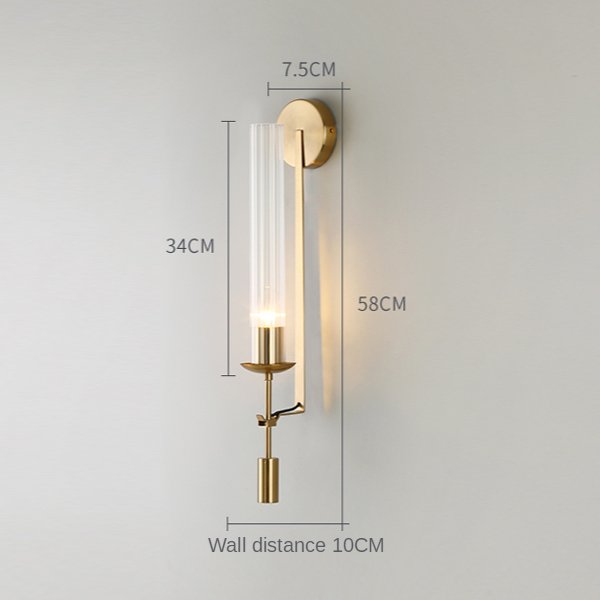 88043W brass Настенное бра Delight Collection Wall lamp 88043W brass