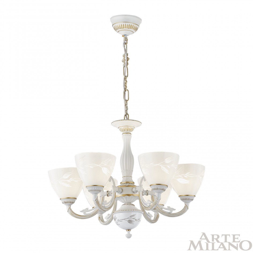 Подвесная люстра Arte Milano Am343659 343659/6 WT+G