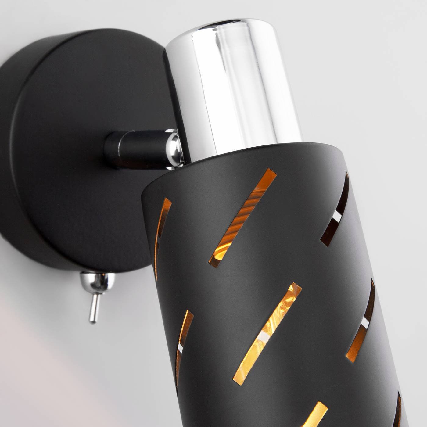 20090/1 черный/хром Светильник спот Eurosvet Fente 20090/1 черный/хром