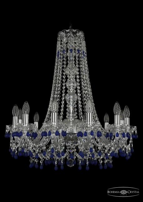 1410/12/240/h-74 Ni V3001 Подвесная хрустальная люстра 1410 Bohemia 1410/12/240/h-74 Ni V3001