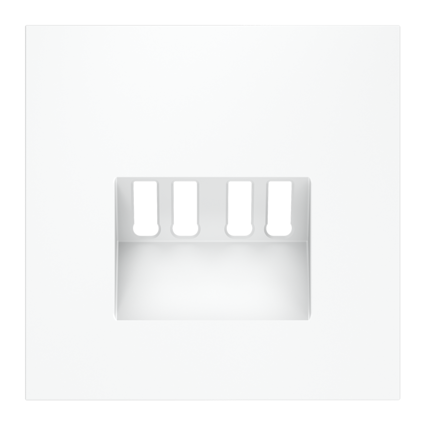 Накладка для розетки акустической 4-местной , S70 (белый матовый)
