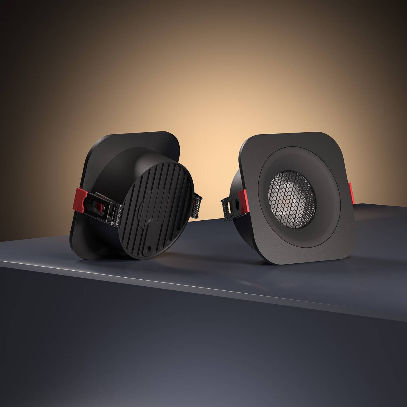 15276/LED 10W 3000K черный IP44 Встраиваемый светильник Elektrostandard Tetro 15276/LED 10W 3000K черный IP44