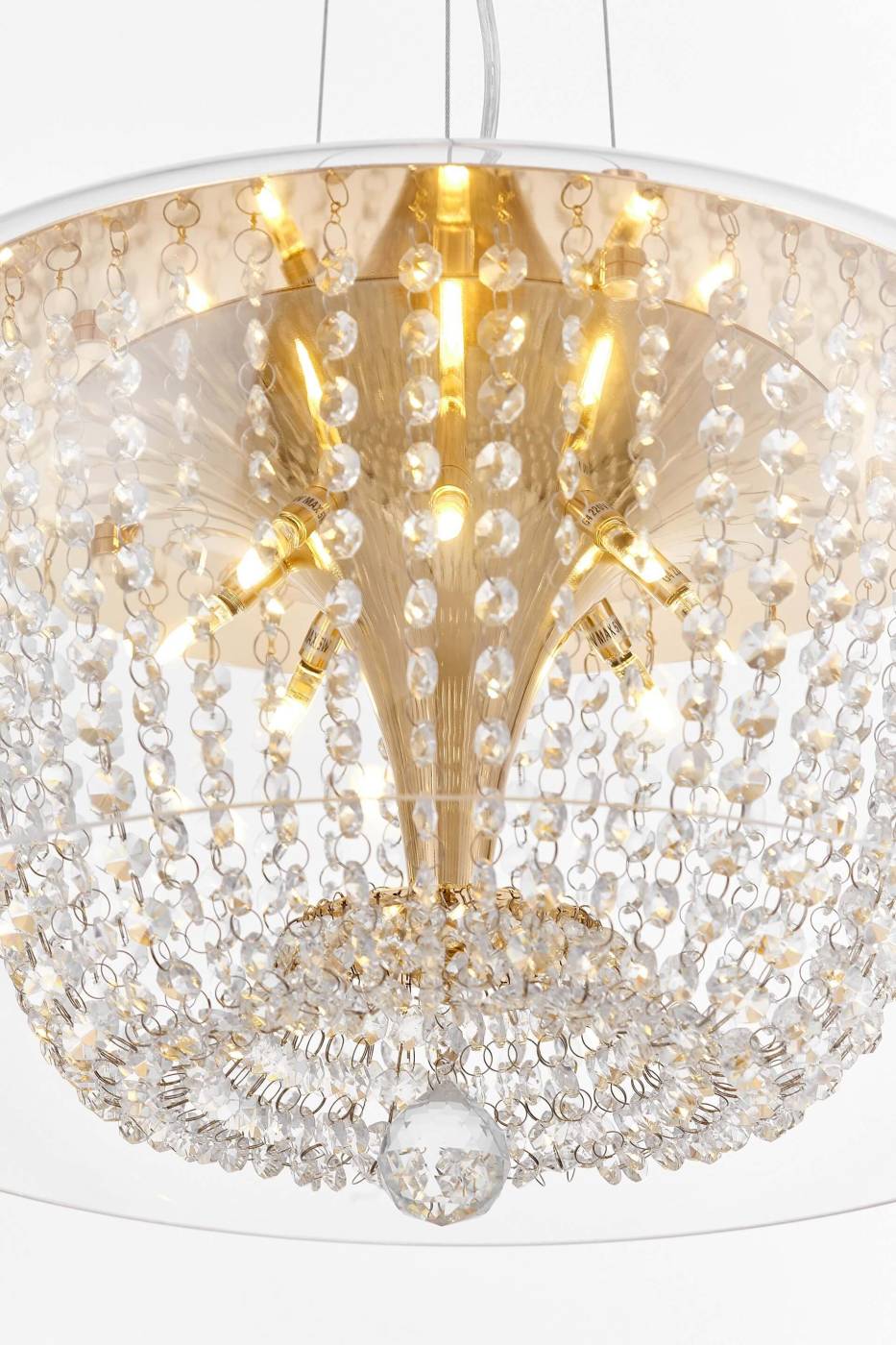 Подвесная люстра Lumina Deco DISPOSA LDP 7018-500 PR+F.GD