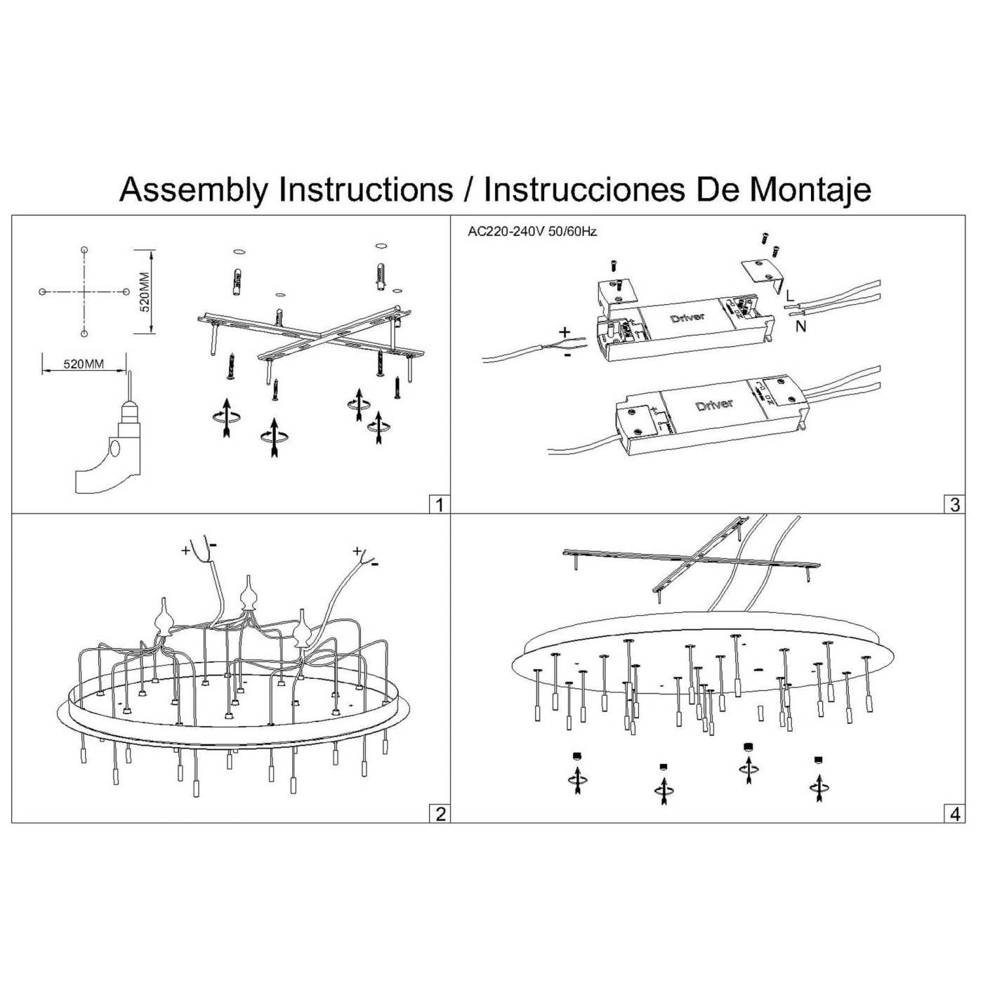 9375 9375 Основание потолочное 24L MODULAR LIGHT FLORONES