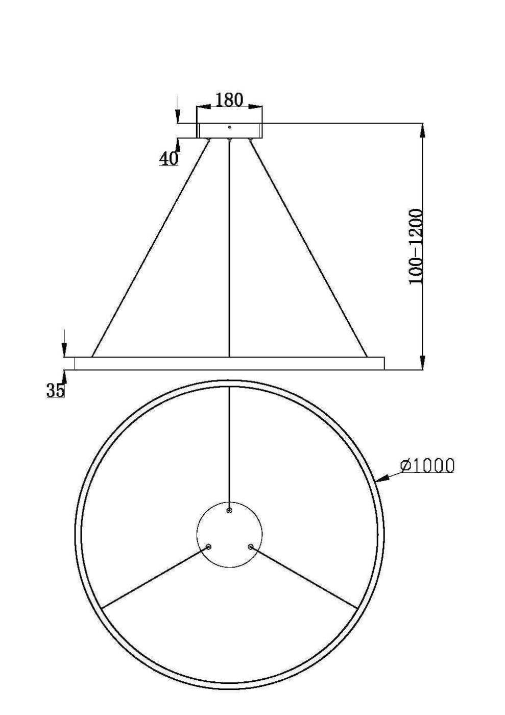 MOD058PL-L54BSK Подвесная люстра Maytoni Rim MOD058PL-L54BSK