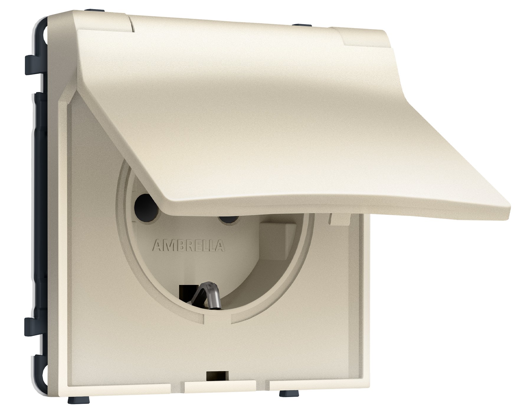 MS548010 MS548010 Комплект механизма электрической розетки SIGMA Шёлк 50Hz 2P+E с/з с/ш и крышкой IP44 16A-250V QUANT PRO (SP5480, PR141)