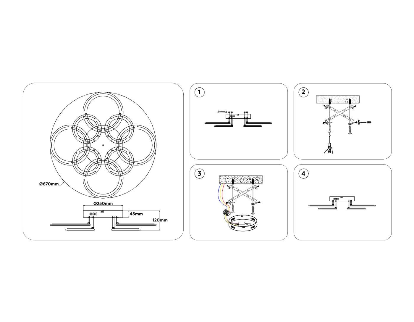 Потолочная люстра Ambrella Original FA8945