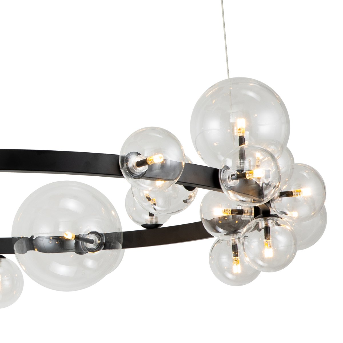 KM1294P-24 black/clear Подвесная люстра Delight Collection Art Deco Bubble KM1294P-24 black/clear