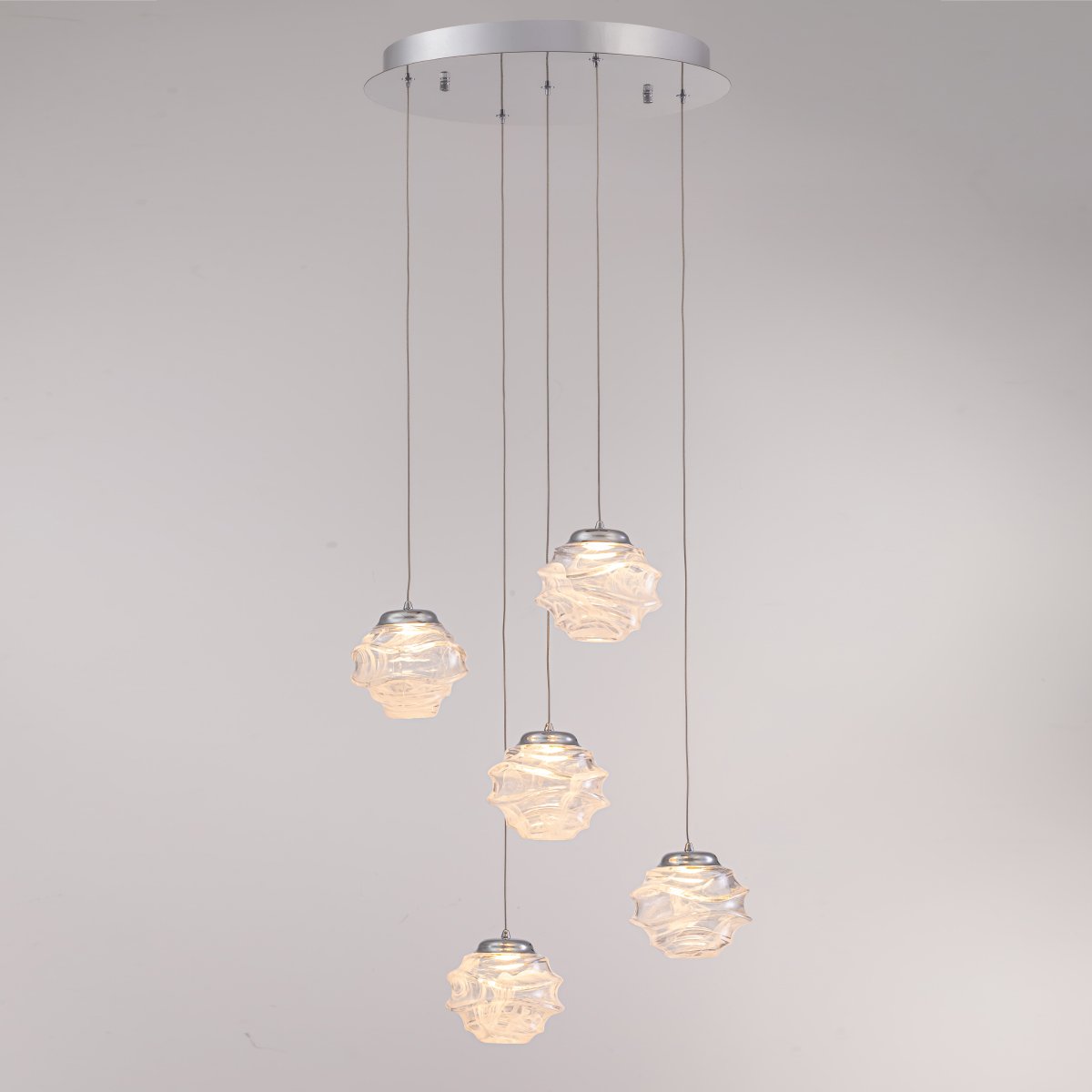 MD25030003-5A chrome/clear Светильник подвесной Delight Collection MD25030003 MD25030003-5A chrome/clear