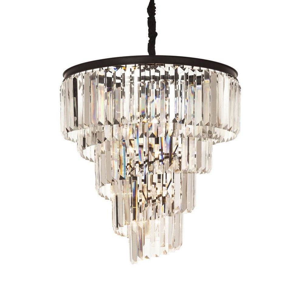 KR0262P-10 black/clear Подвесная люстра Delight Collection Helix KR0262P-10 black/clear