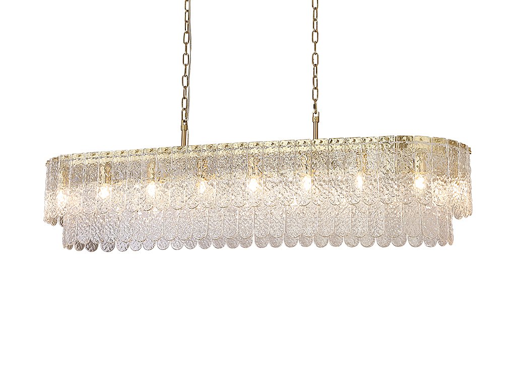 Подвесная люстра Newport Daisy 8370/140 C oval brass