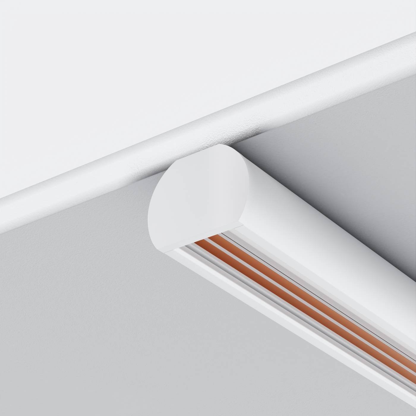 TRAM034EC-R-41W Заглушки для круглого низкопрофильного шинопровода Exility 2шт Maytoni Accessories for tracks Exility TRAM034EC-R-41W