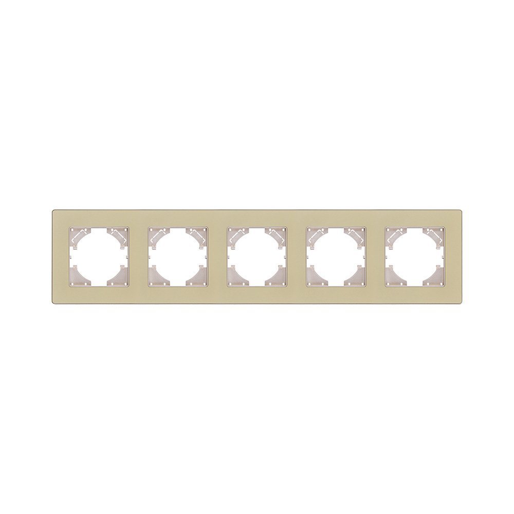 EA5GD Рамка 5-постовая, золотой Kollinger Eleganz Acryl EA5GD