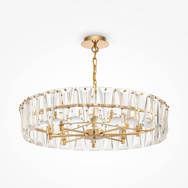 MOD043PL-08G Подвесная хрустальная люстра Puntes Maytoni MOD043PL-08G