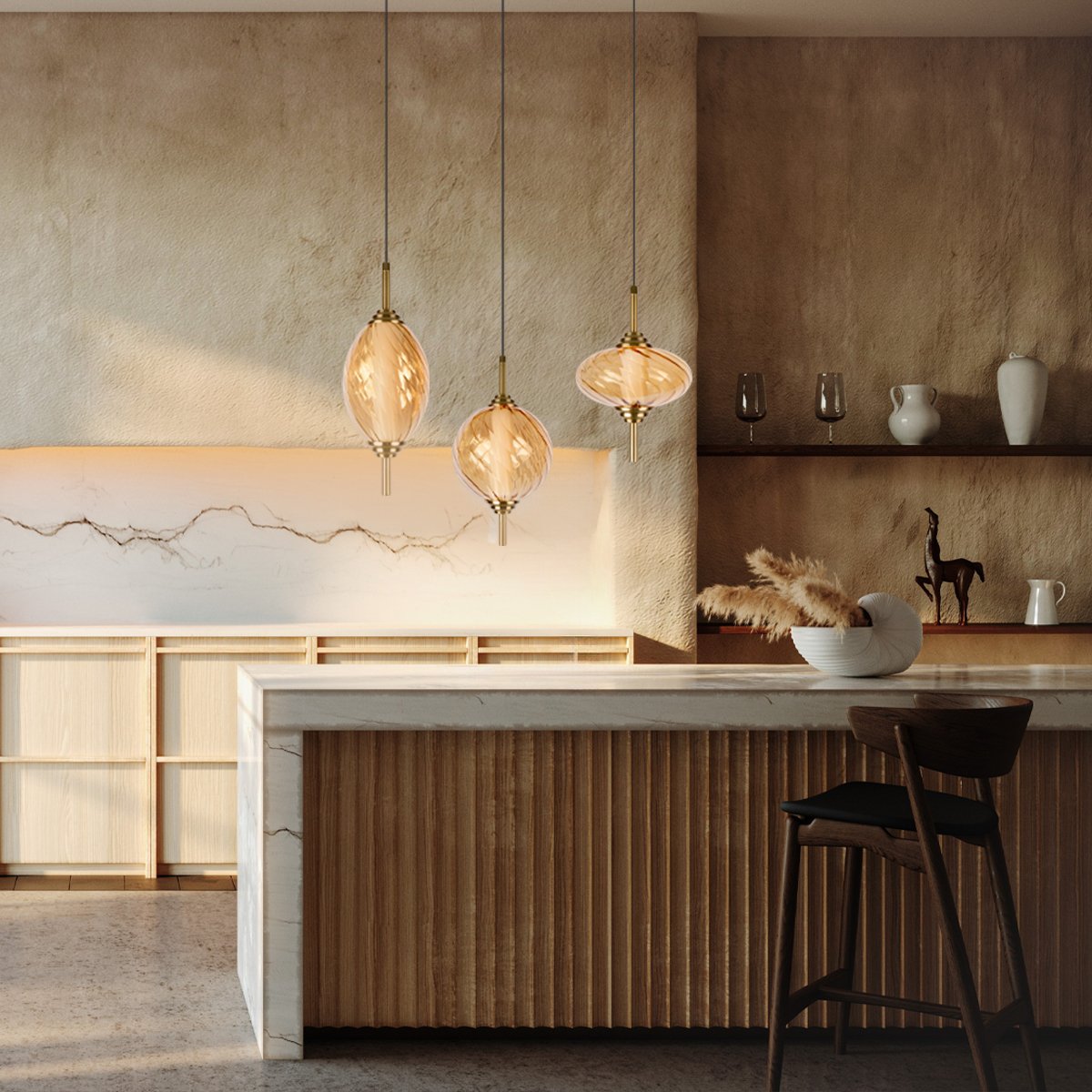 Светильник подвесной Loft It Helix 10421/C Amber