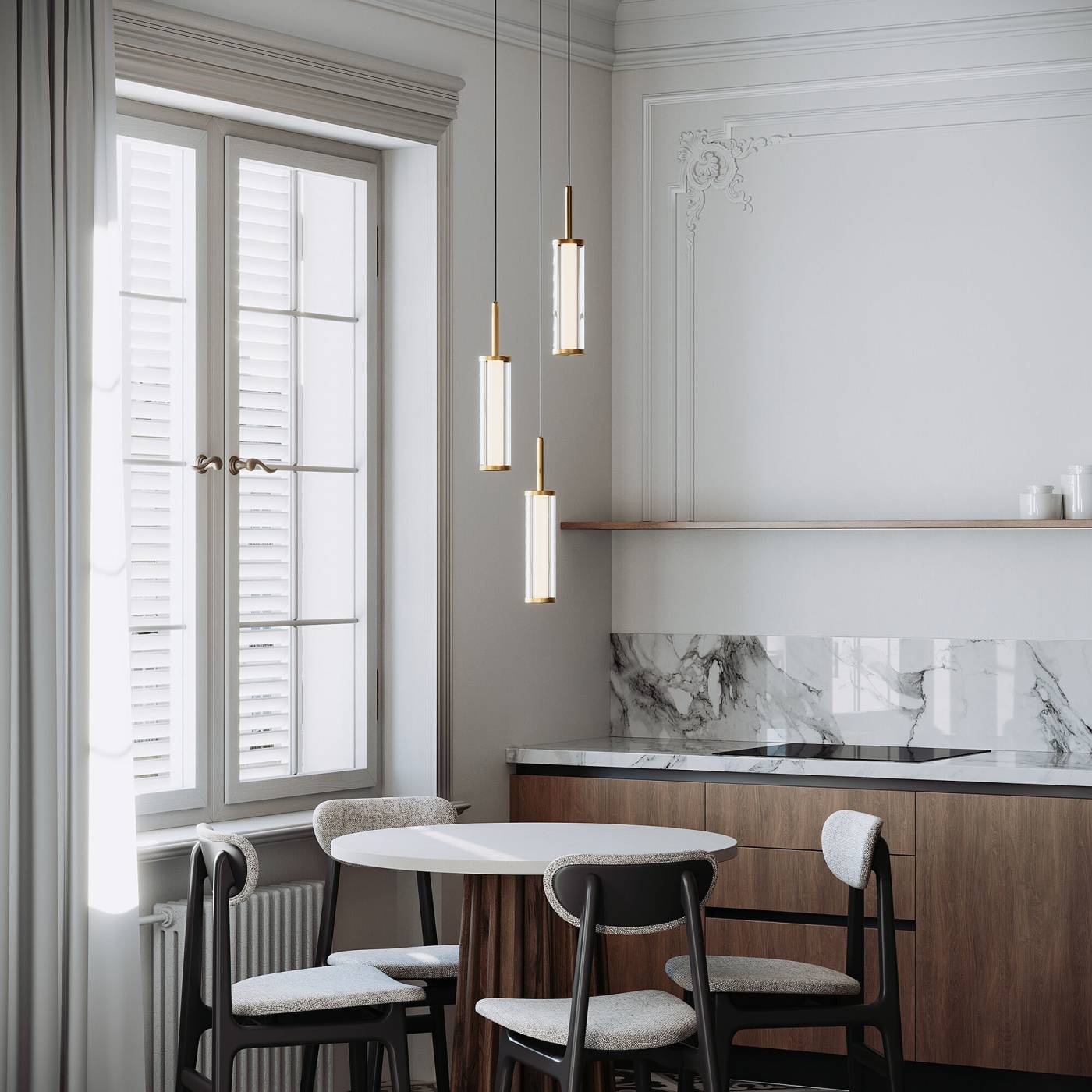 50386/3 LED латунь Светильник подвесной Eurosvet Stark 50386/3 LED латунь