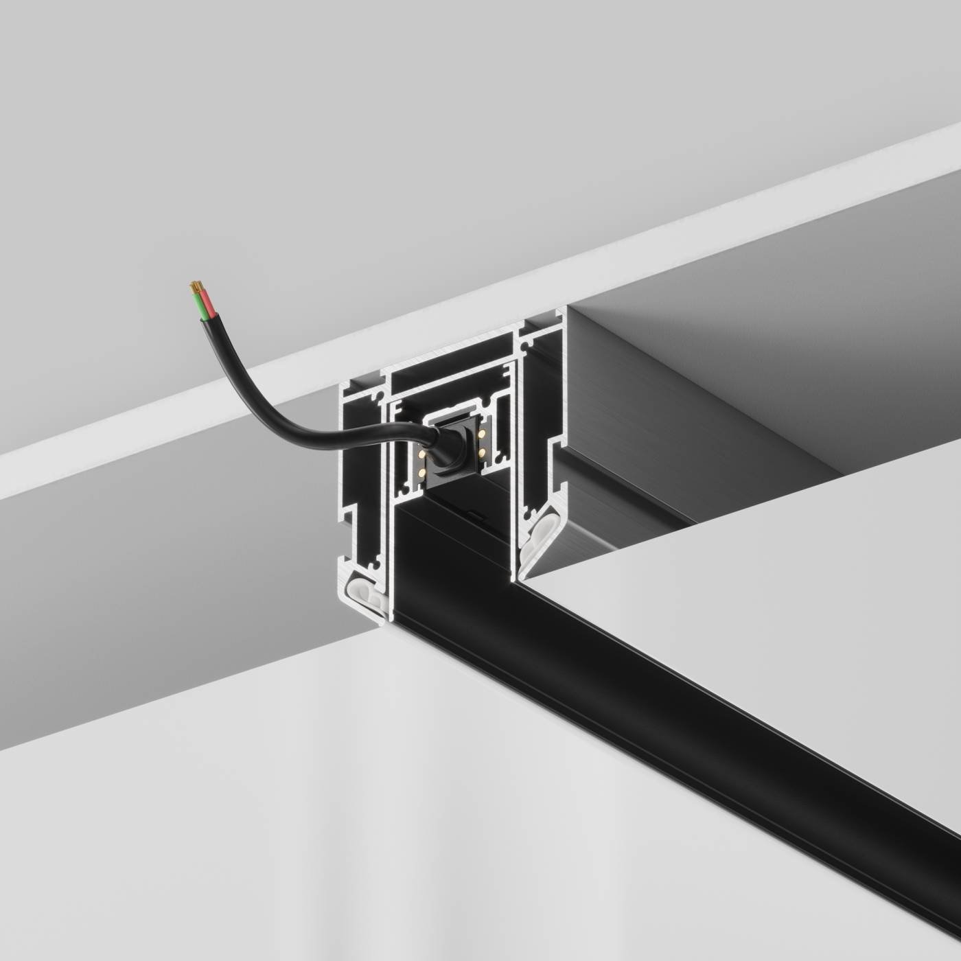 TRA010MP-212S Профиль для монтажа Gravity в натяжной ПВХ потолок, 2м Maytoni Accessories for tracks Gravity TRA010MP-212S