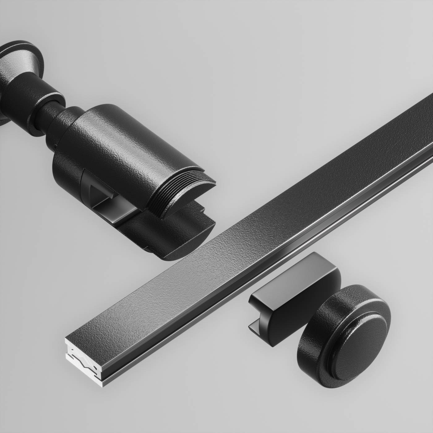 Крепление настенное Wall одинарное Flarity Maytoni Accessories for tracks Flarity TRA155CW-S1-B