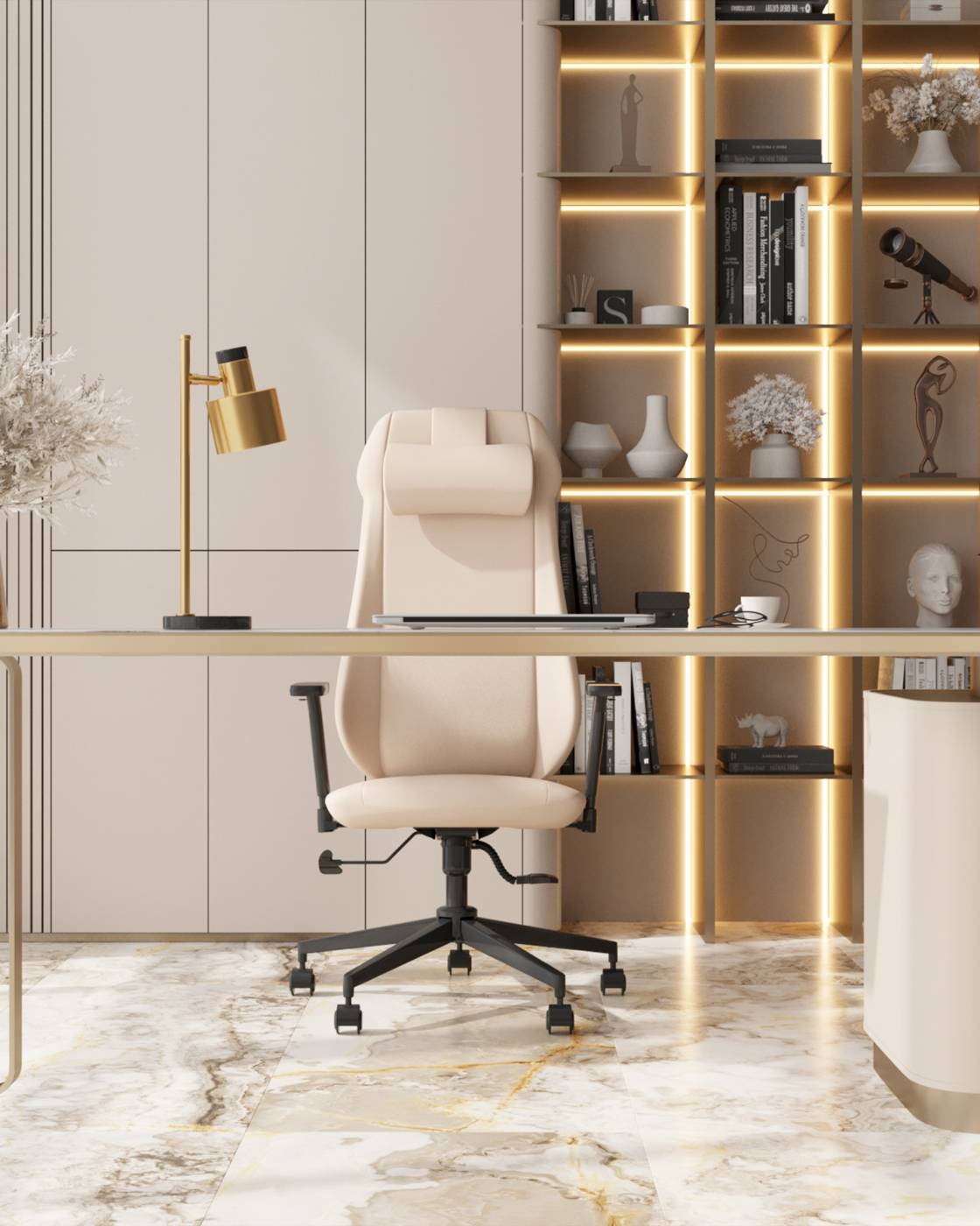 Кресло офисное Stool Group Trophey DD-001 beige