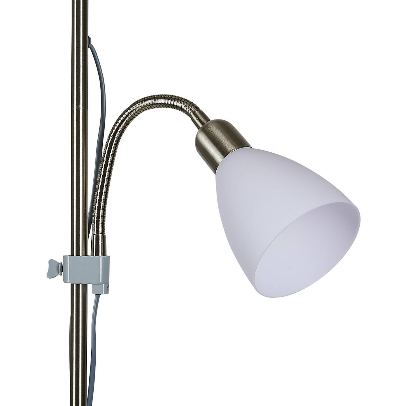 UML-T520 E27+E14 SILVER/WHITE Торшер Uniel UML-T520 E27+E14 SILVER/WHITE