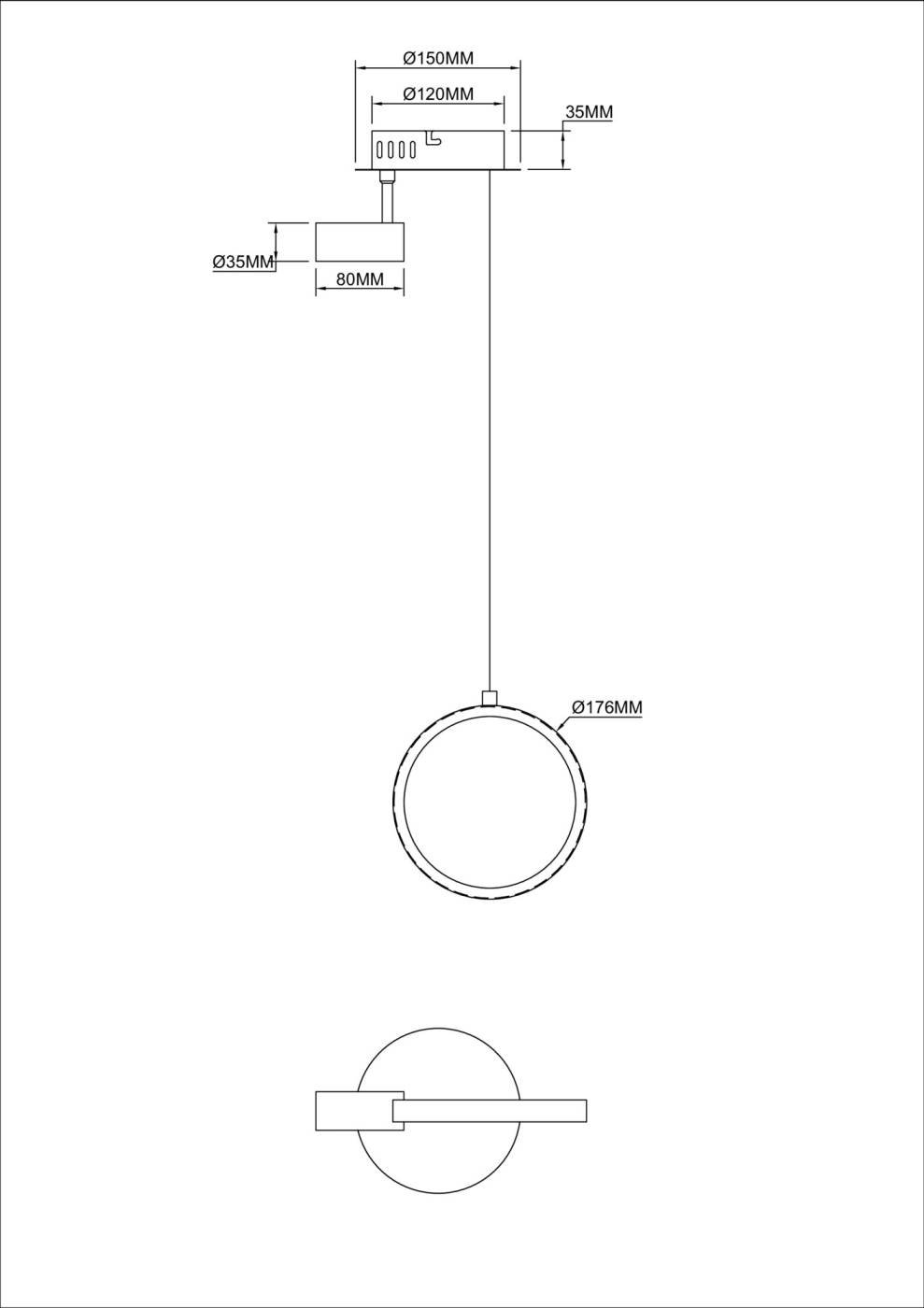 FR6082PL-L10B Подвесной светильник Эйри / Airy Freya FR6082PL-L10B