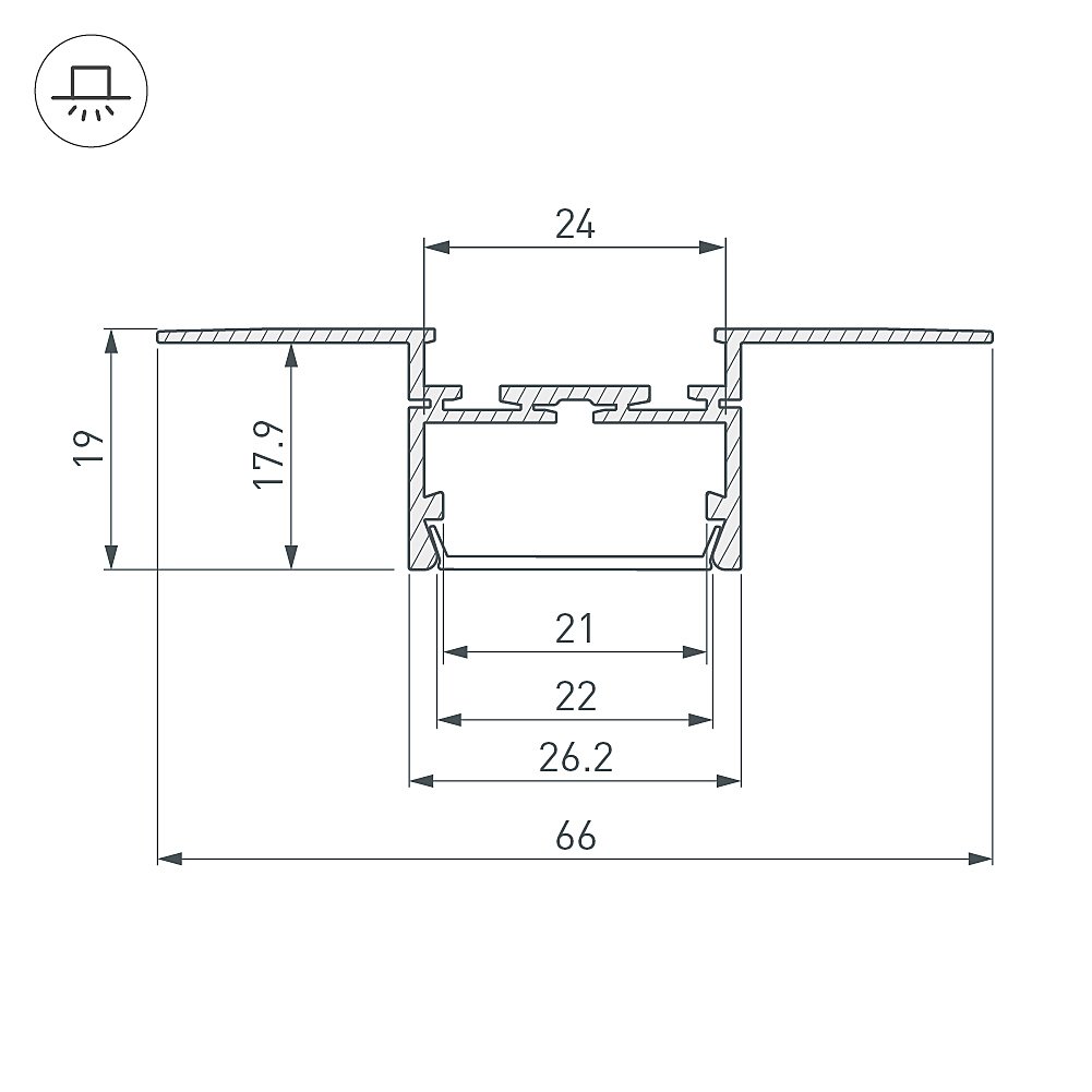 Профиль Arlight Pls-Lock 033693