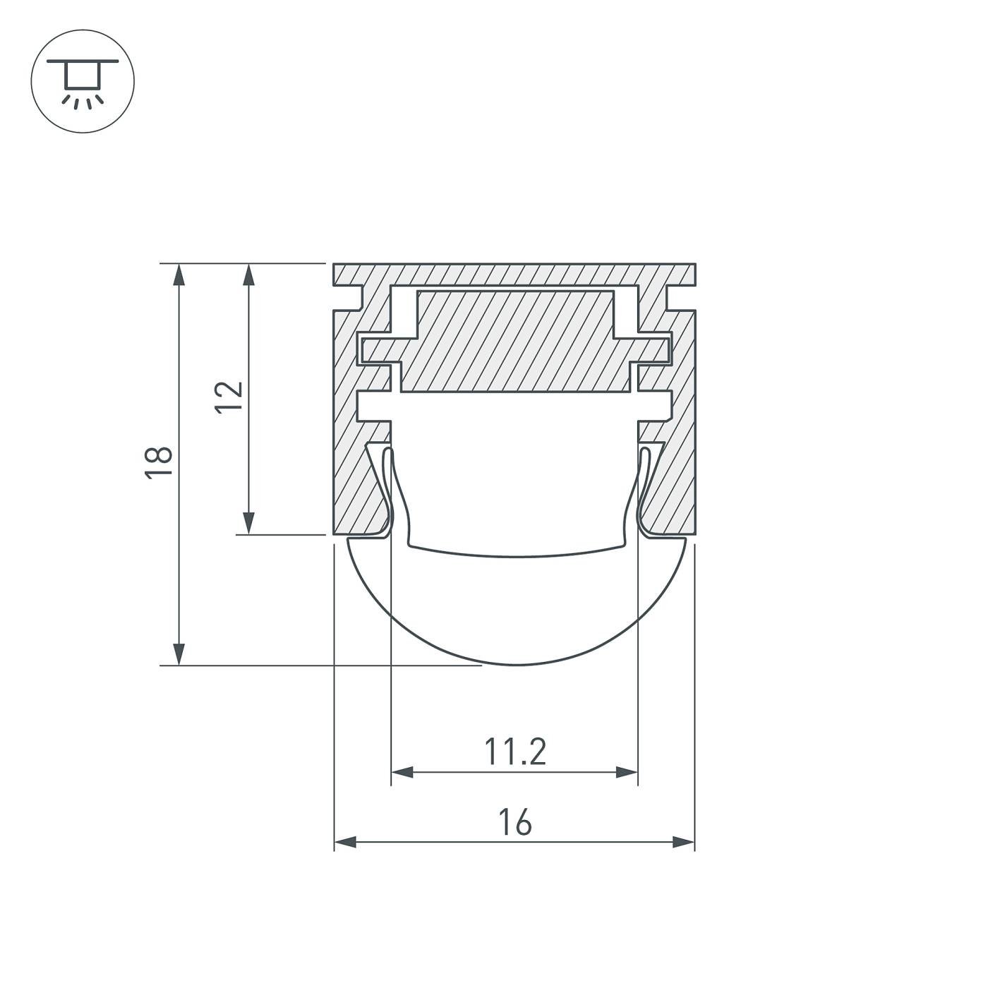 Профиль Arlight Pds 013874