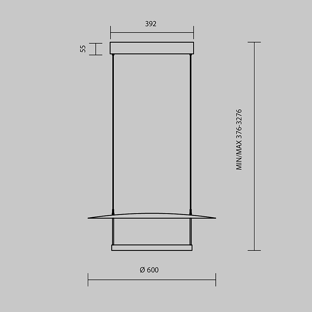 Светильник подвесной Maytoni Ambience MOD280PL-L30B3K1