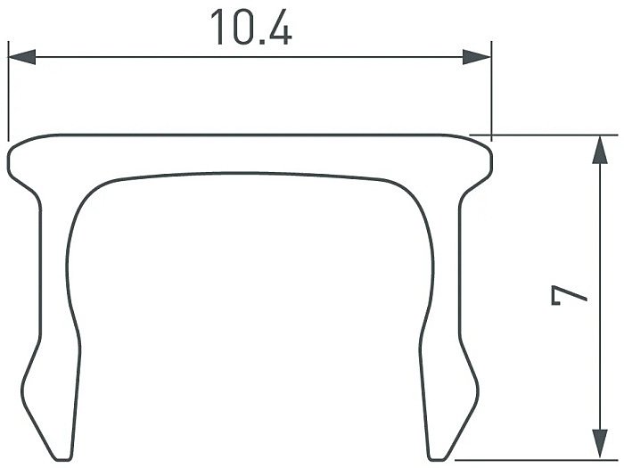 Экран для профиля Arlight Arh-Plintus 043128