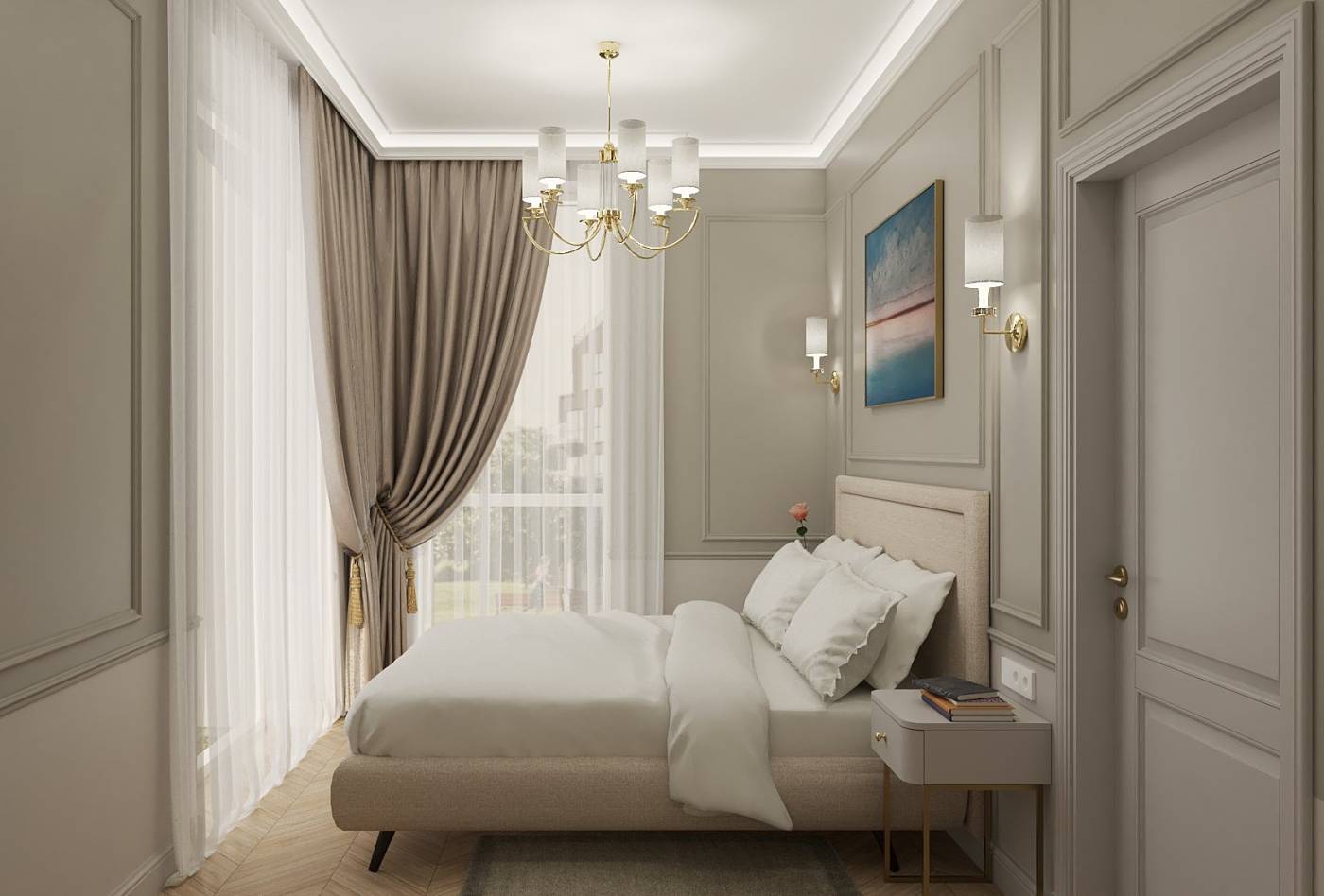 Потолочная люстра Kutek Lea LEA-ZW-4(BN/A)