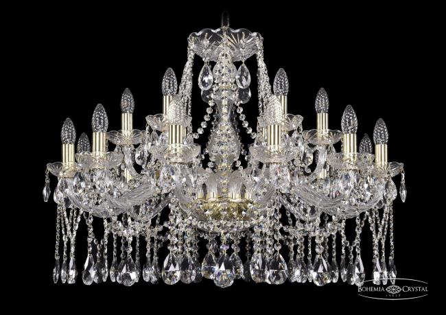 Подвесная хрустальная люстра 1413 Bohemia 1413/12+6/300 G