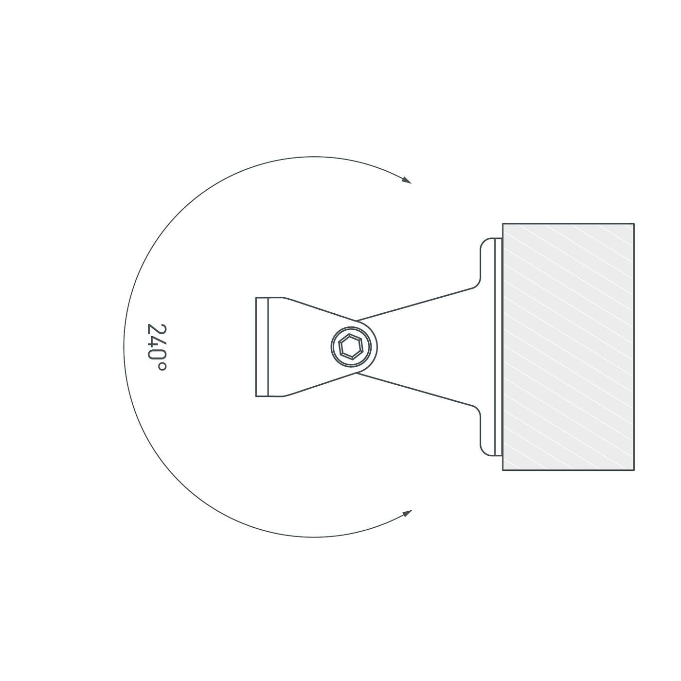 Стальные поворотные держатели (2 шт.) Arlight Sl-Line 059045