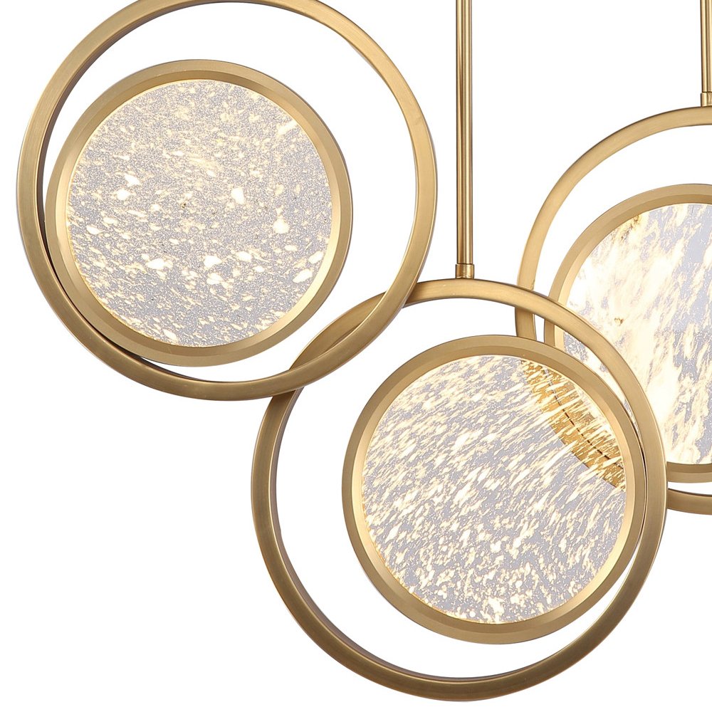 MD8700-3A brushed gold Светильник подвесной Delight Collection Moon Light MD8700-3A brushed gold