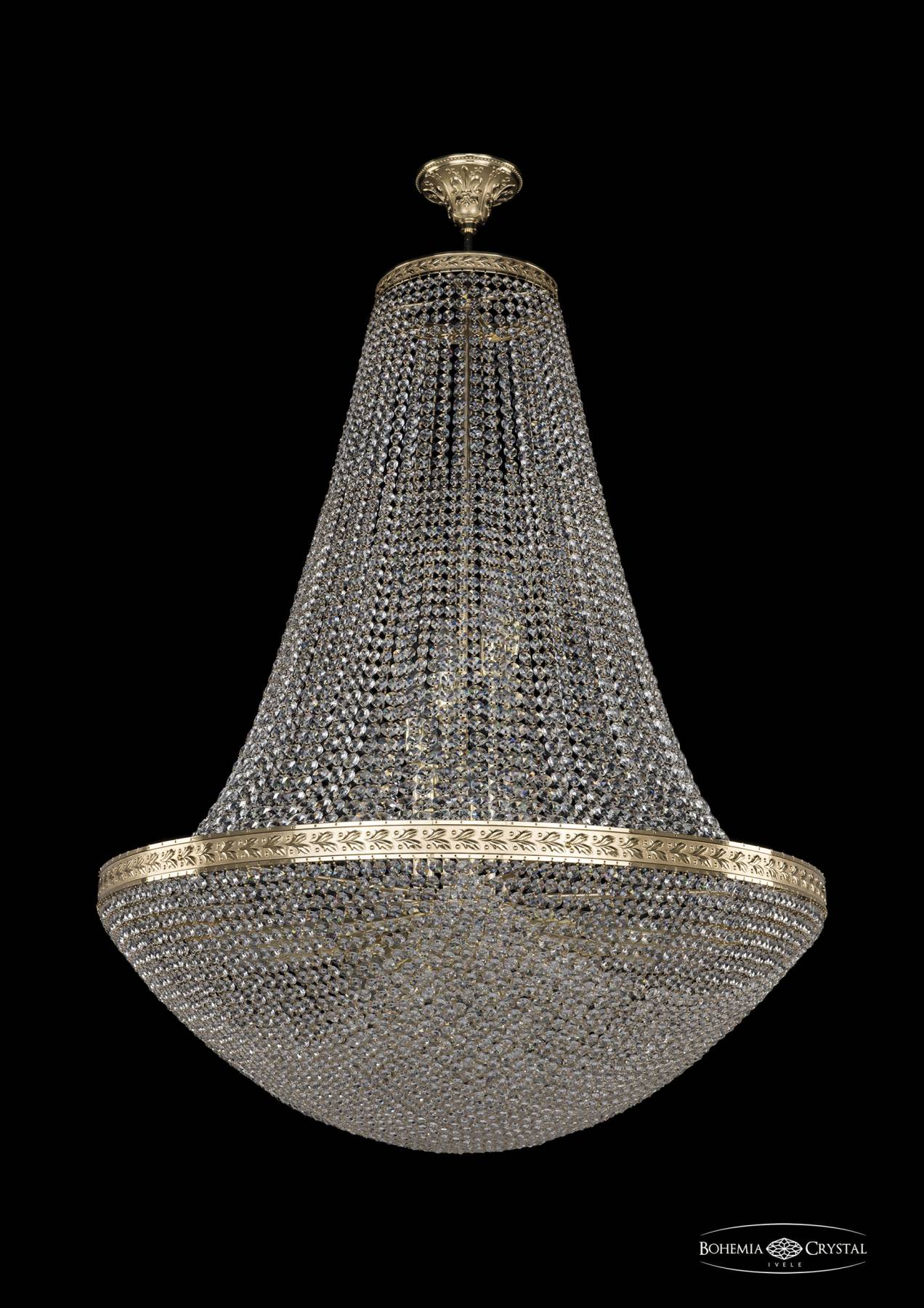 19321/H2/90IV G Потолочная хрустальная люстра Bohemia 1932 19321/H2/90IV G