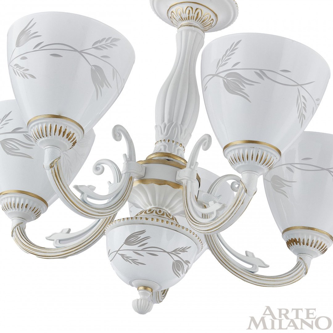 Подвесная люстра Arte Milano Am343659 343659/5 WT+G