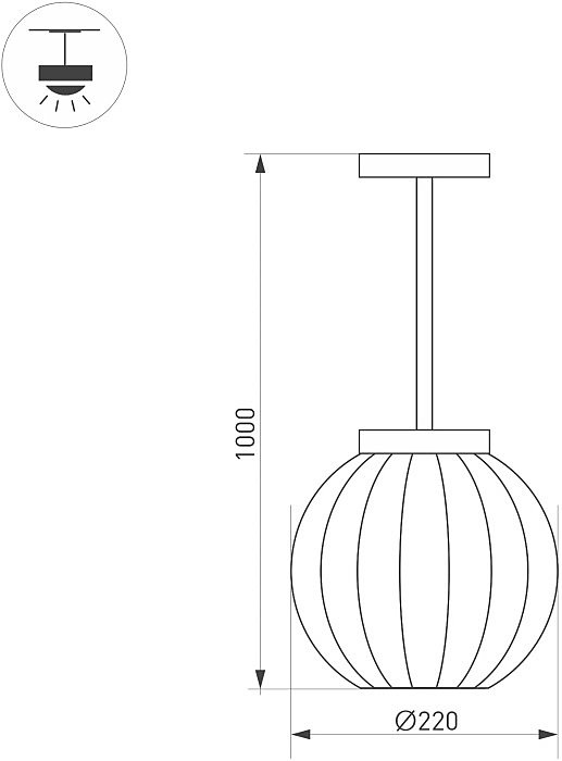 Уличный подвесной светильник Arlight Pearl 030004(1)