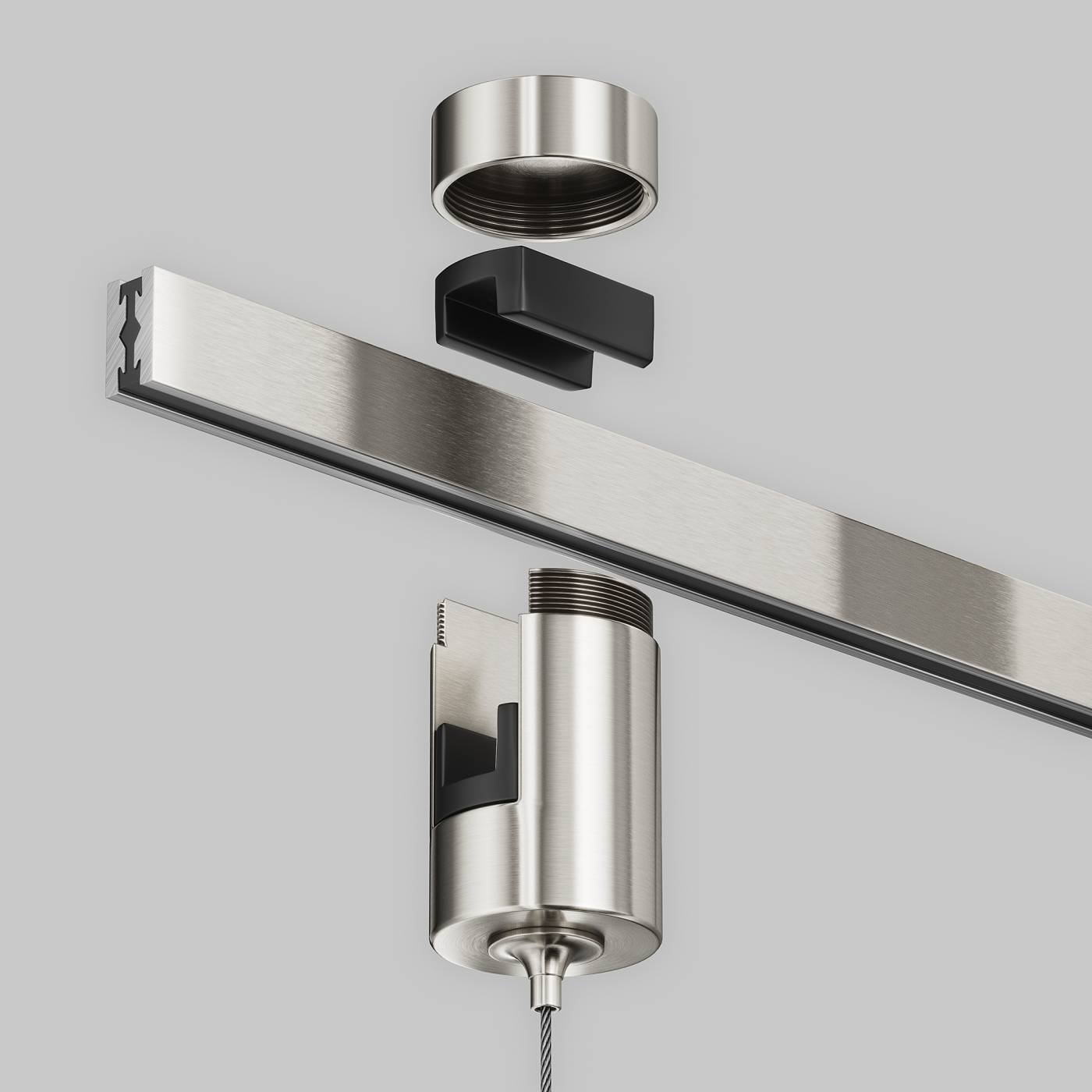 Коннектор с тросовым подвесом Tau в шинопровод Flarity Maytoni Tau TRA154SW-1PT