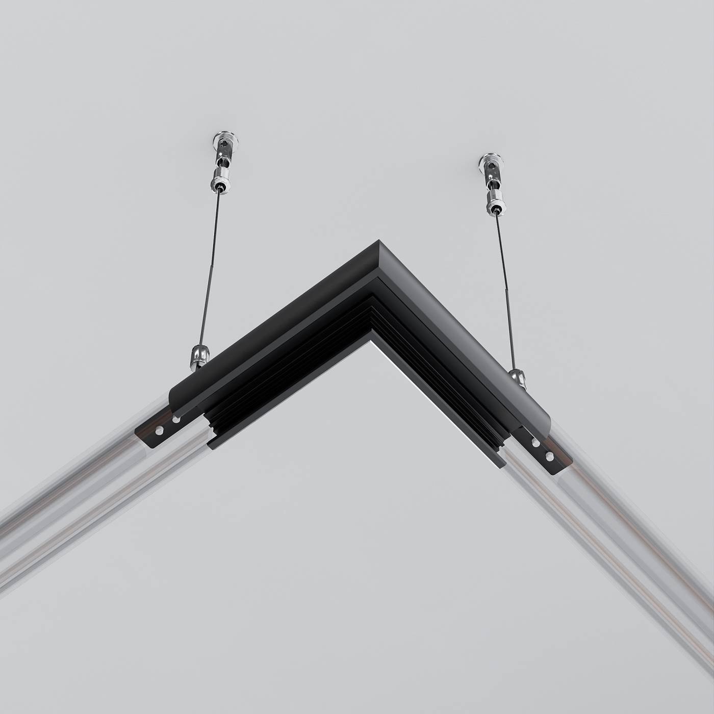 TRAM034CL-R-41B Коннектор угловой для круглого низкопрофильного шинопровода Exility Maytoni Accessories for tracks Exility TRAM034CL-R-41B