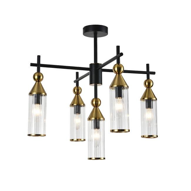 Потолочная люстра Indigo Torazzo V000527 13037/5R Black