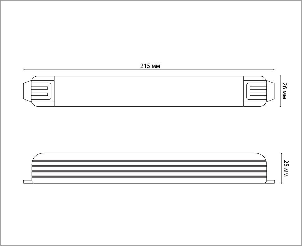 M04-516 ITB-24V-100W Блок питания к светодиодным лентам M04-509/510/511/512 Italline M04-516 ITB-24V-100W
