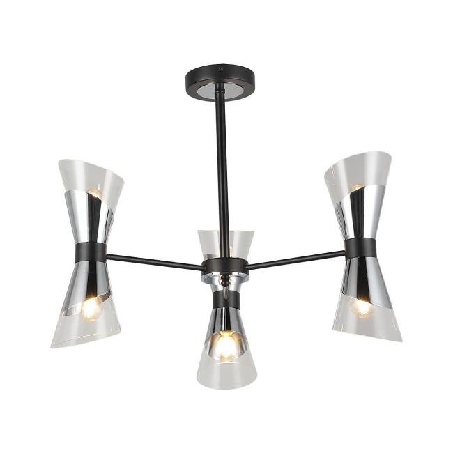 MD.51913-6-S-BK+CH Потолочная люстра IMEX MD.51913-6-S-BK+CH