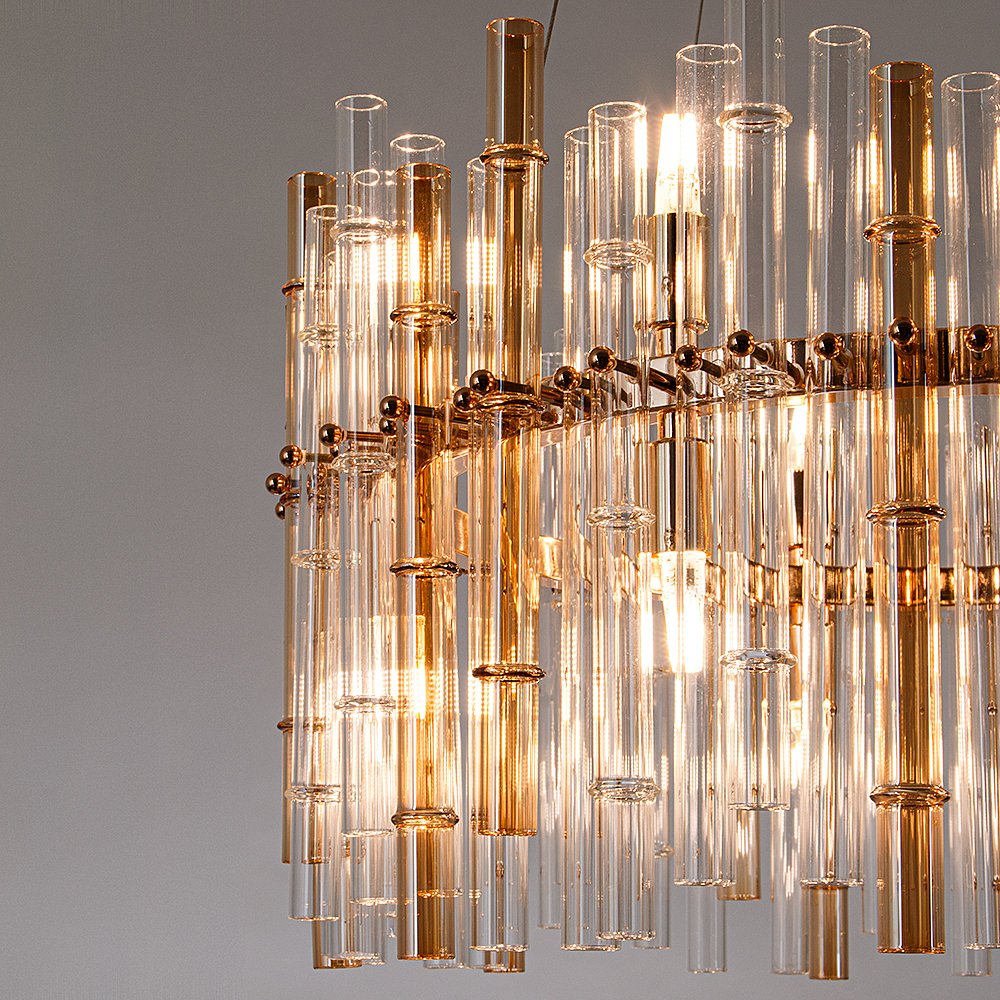 Подвесная люстра Arte Lamp Crystalla A4111LM-16GO