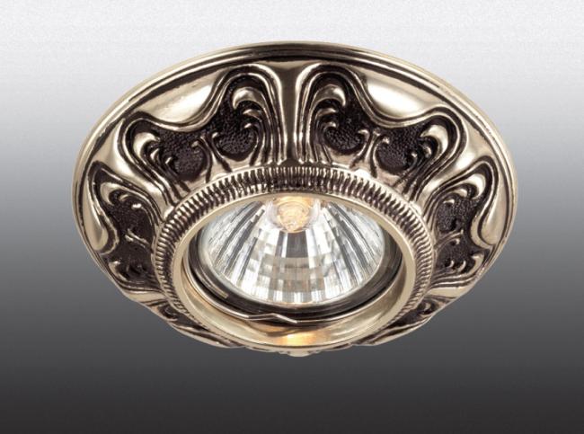 Встраиваемый светильник с узорами Vintage 369854 Novotech