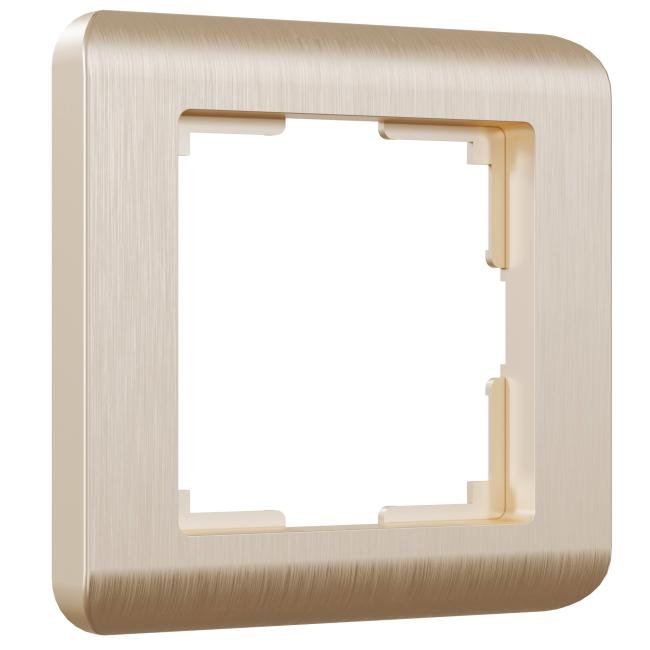 W0012111/ Рамка на 1 пост Stream (шампань) Рамка Werkel W0012111/ Рамка на 1 пост Stream (шампань)