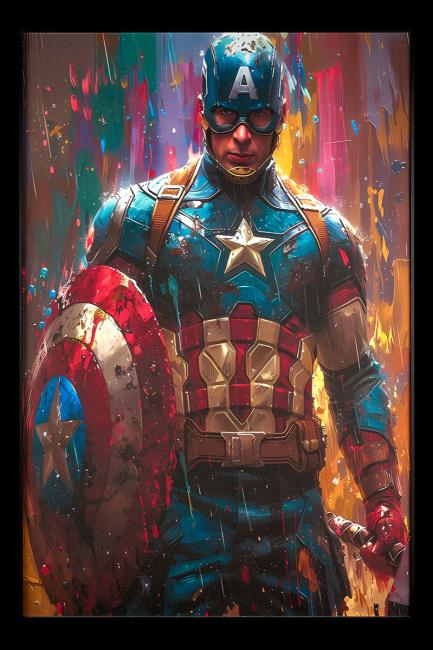 Картина настенная Teona Decor Captain America TD190