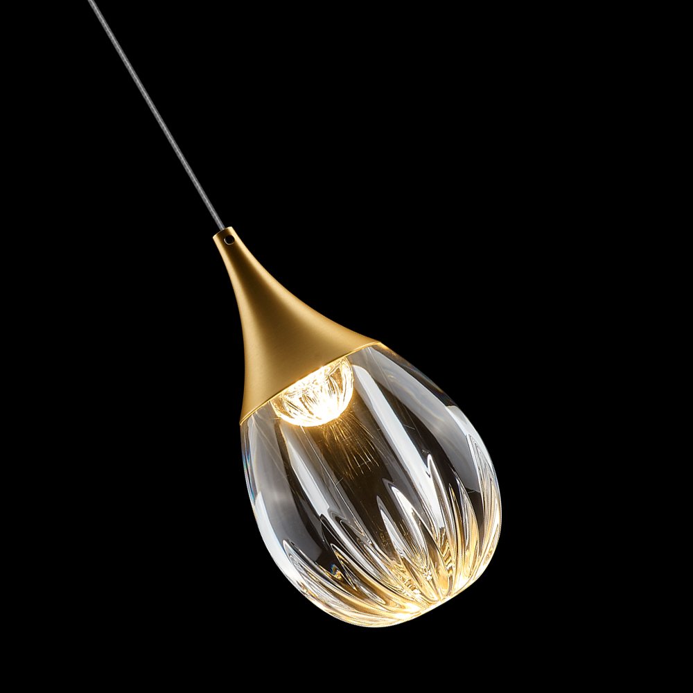 MD24001004-1A gold/clear Светильник подвесной Delight Collection Stilla MD24001004-1A gold/clear