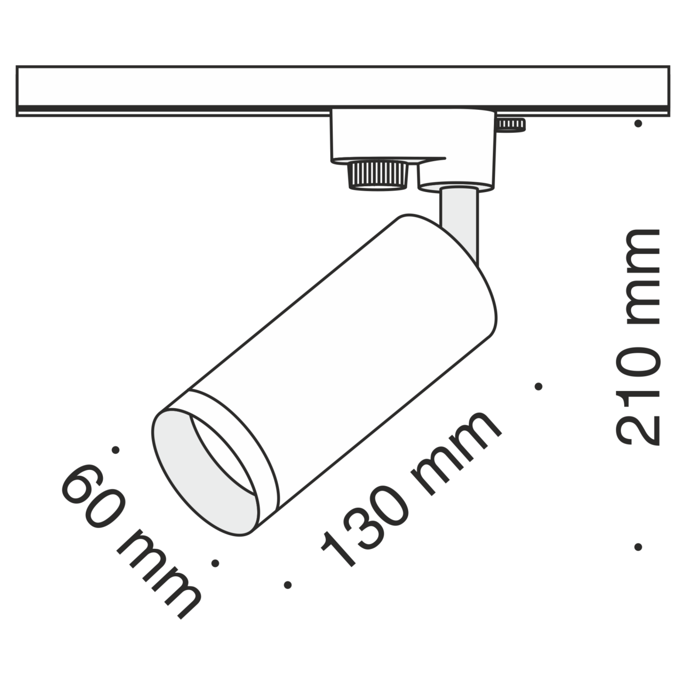 TR004-1-GU10-CH Трековый светильник Maytoni Single phase track system TR004-1-GU10-CH