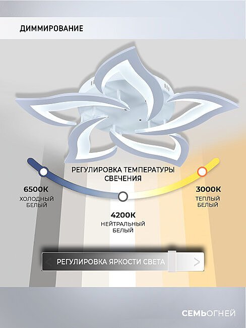 SF5018/5C-WT Потолочная люстра Seven Fires Lorens SF5018/5C-WT