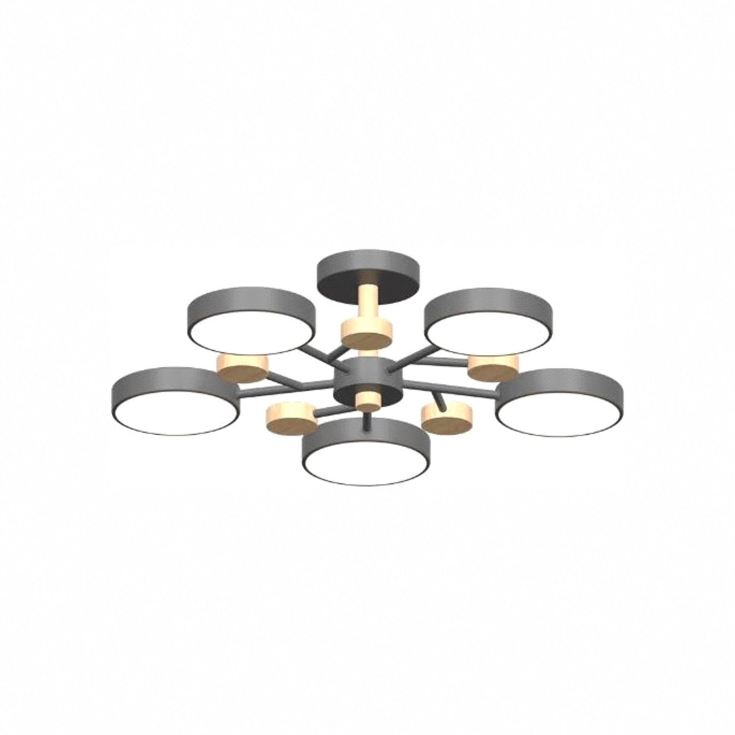 L3204-620 GR Потолочная люстра L LED4U L3204-620 GR