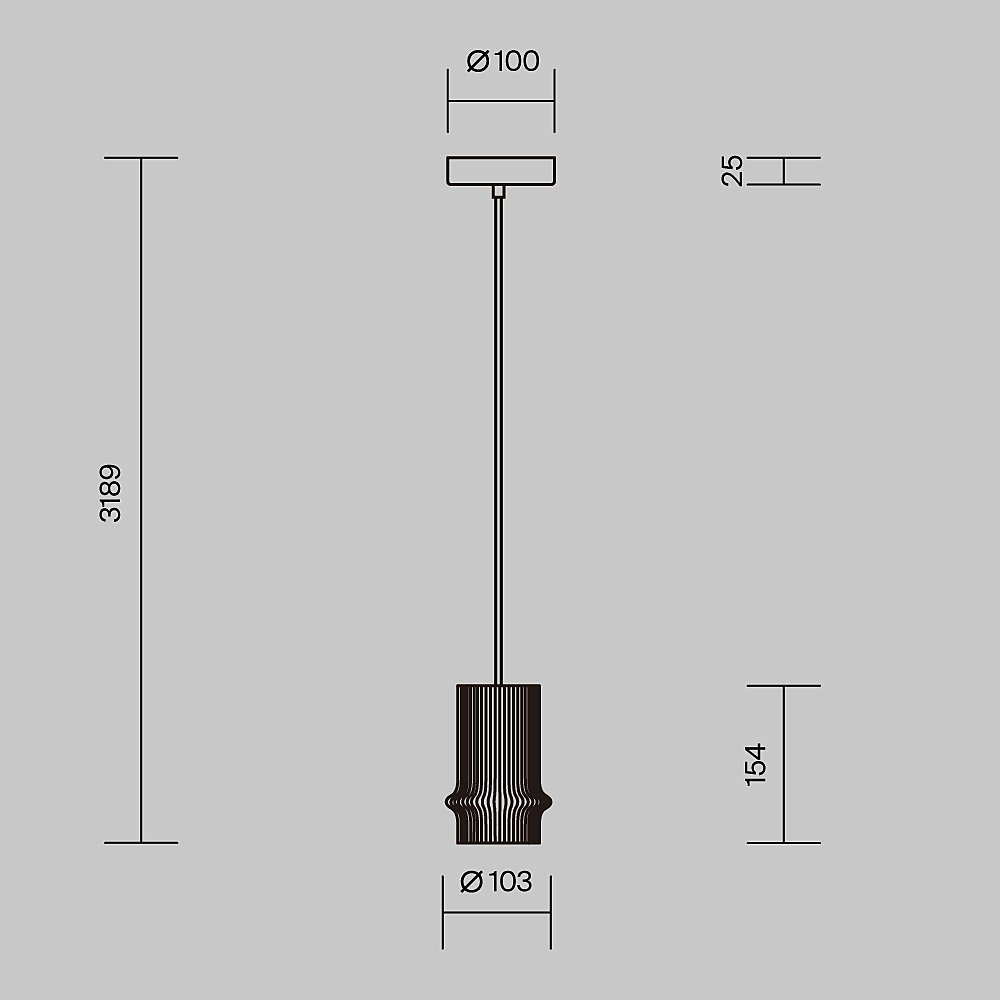Светильник подвесной Maytoni Pilastro MOD430PL-L5W3K